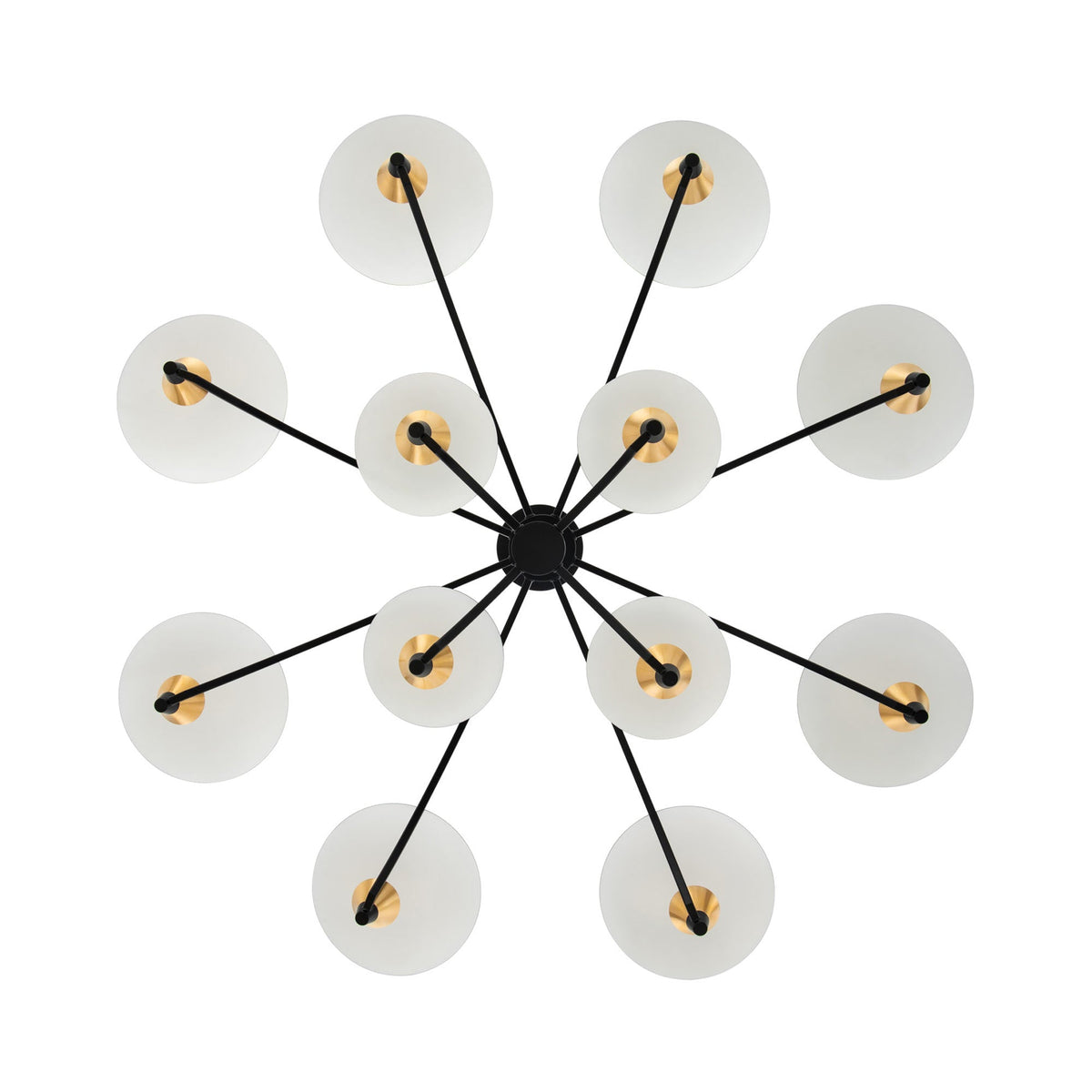 Redding LED Tiered Chandelier in Detail.