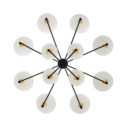 Redding LED Tiered Chandelier in Detail.