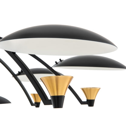 Redding LED Tiered Chandelier in Detail.
