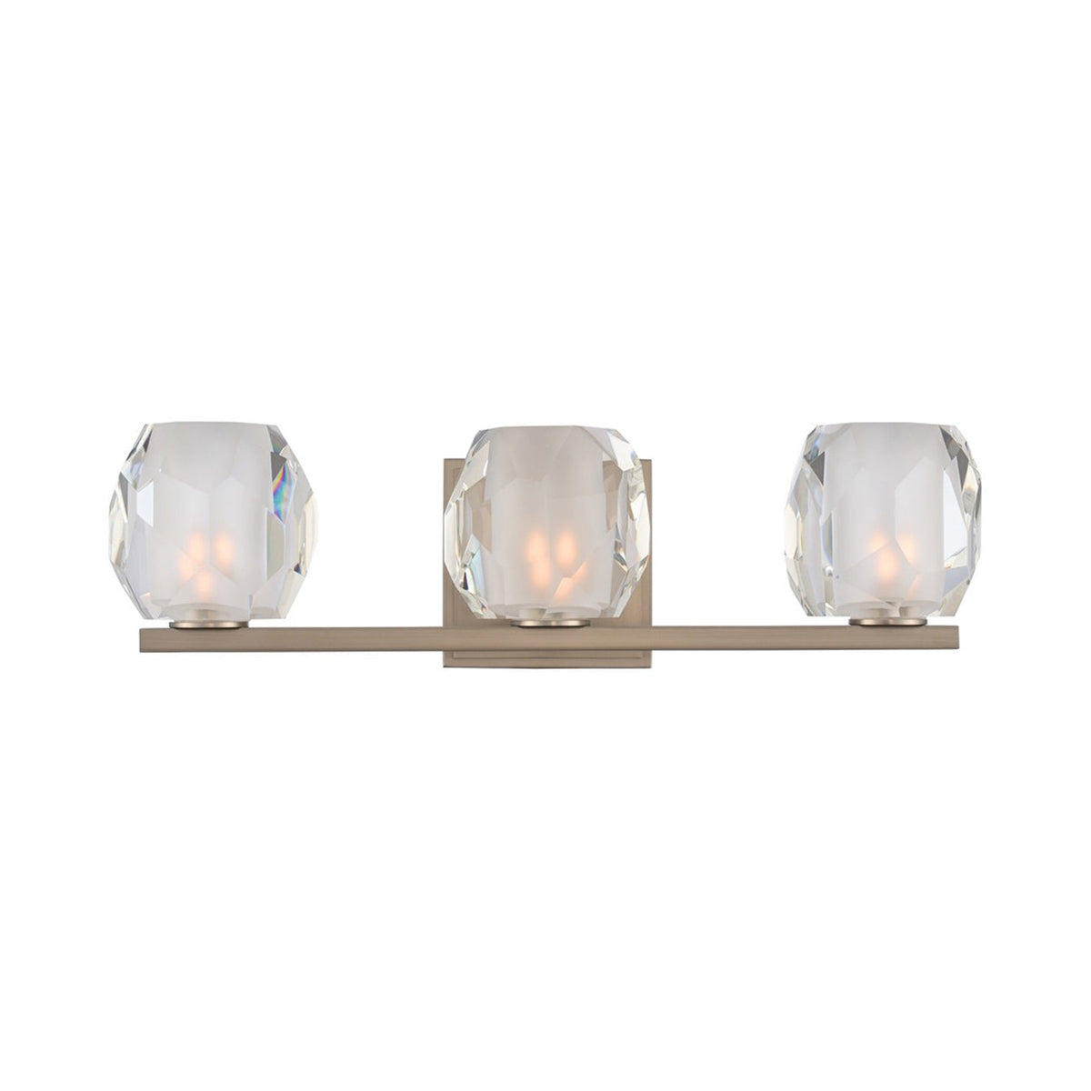 Regent Bath Vanity Light in Satin Nickel (3-Light).