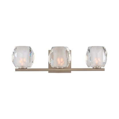 Regent Bath Vanity Light in Satin Nickel (3-Light).