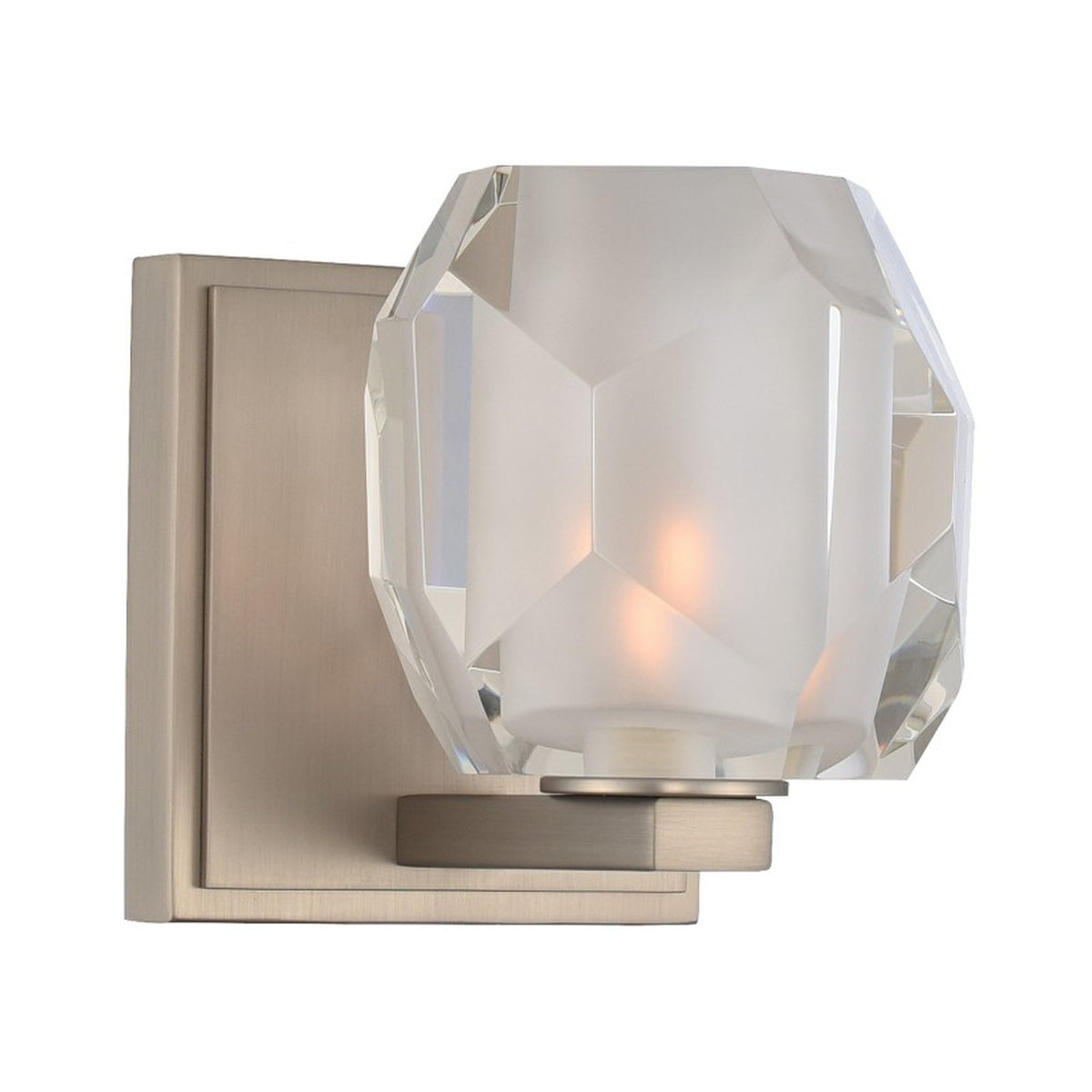 Regent Bath Wall Light in Satin Nickel.