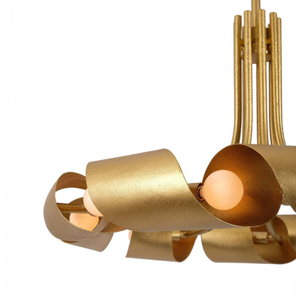 Ribbon Chandelier in Detail.