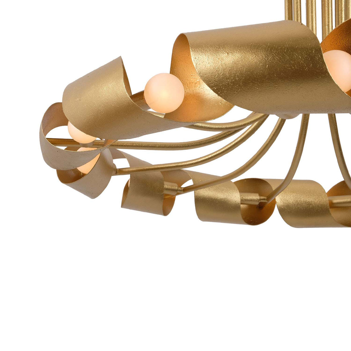 Ribbon Chandelier in Detail.