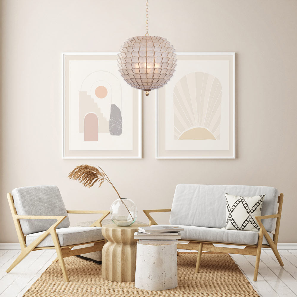 Samal Pendant Light in living room.
