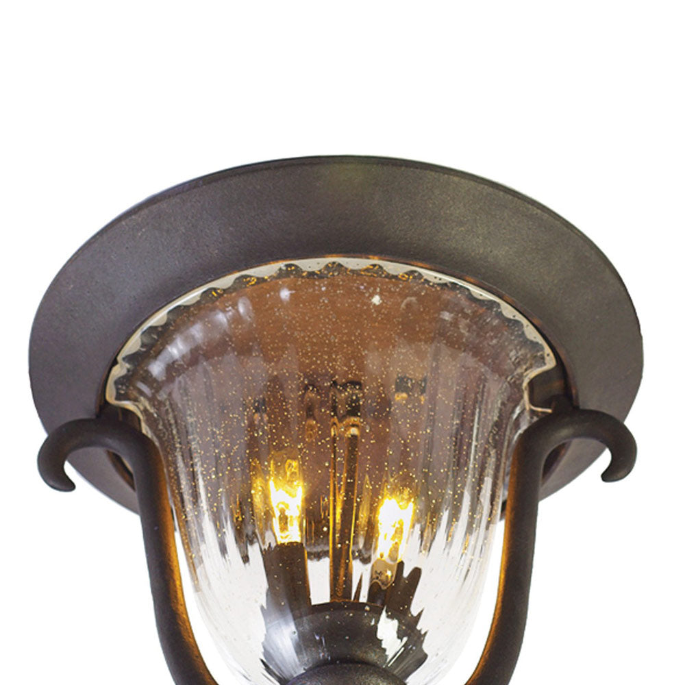 Santa Barbara Flush Mount Ceiling Light in Detail.