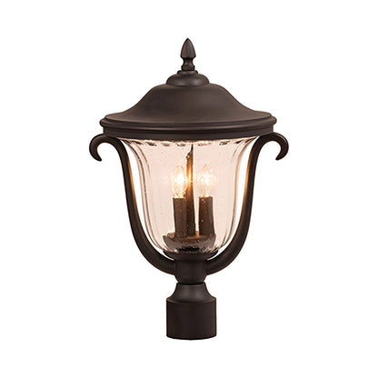 Santa Barbara Outdoor Post Light in Matte Black.
