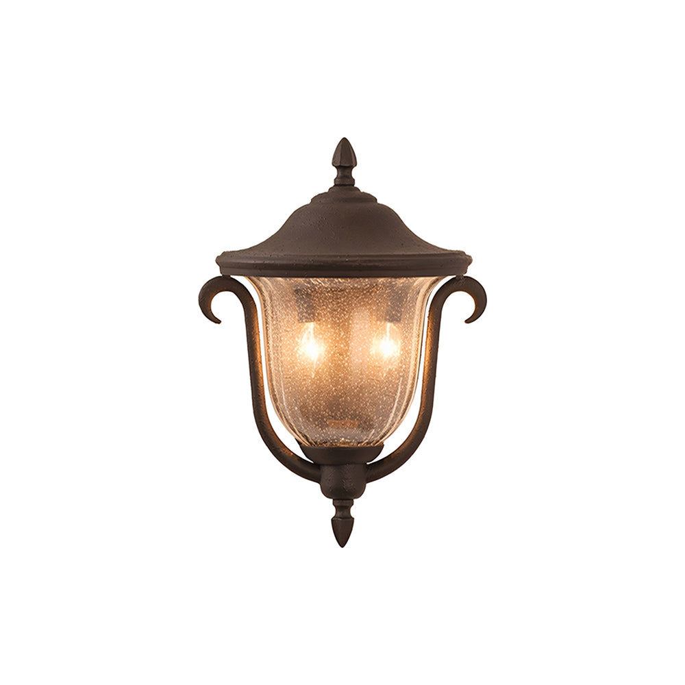 Santa Barbara Outdoor Wall Light in Matte Black (6.75-Inch).