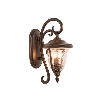 Santa Barbara Outdoor Wall Light in Burnished Bronze (13-Inch).