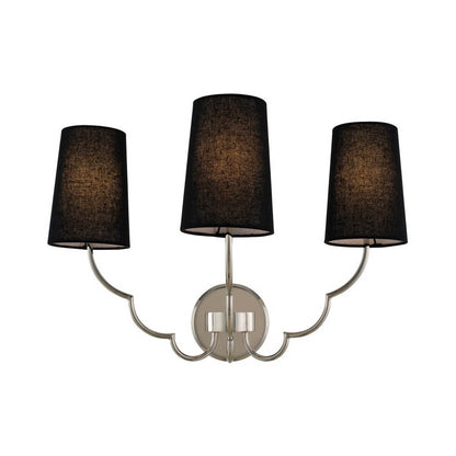 Sophia Wall Light in Polished Nickel.