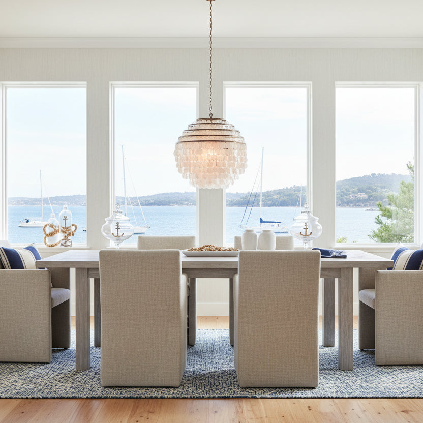 pendant light in nautical scenary
