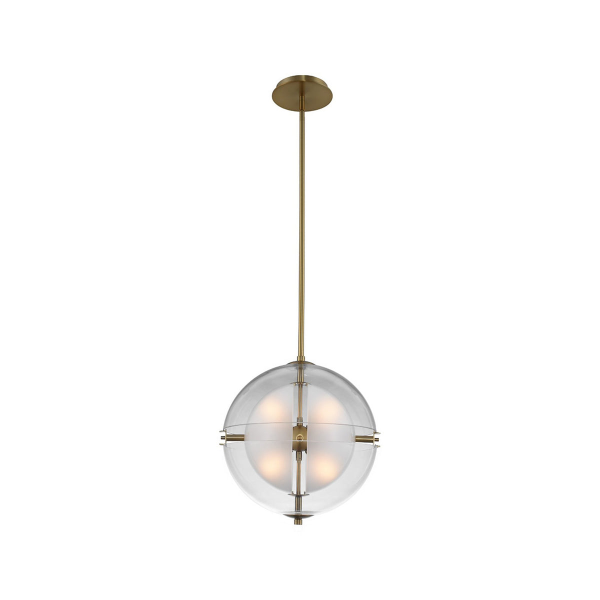 Sussex Pendant Light in Winter Brass (14-Inch).