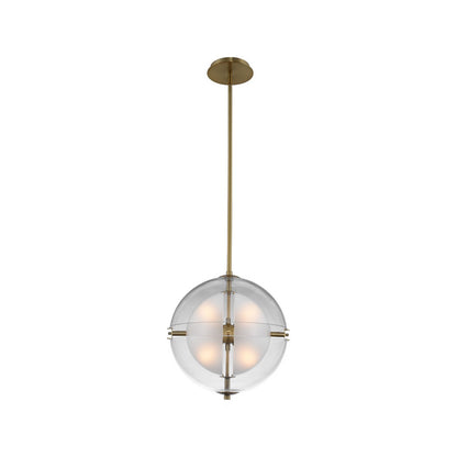 Sussex Pendant Light in Winter Brass (14-Inch).