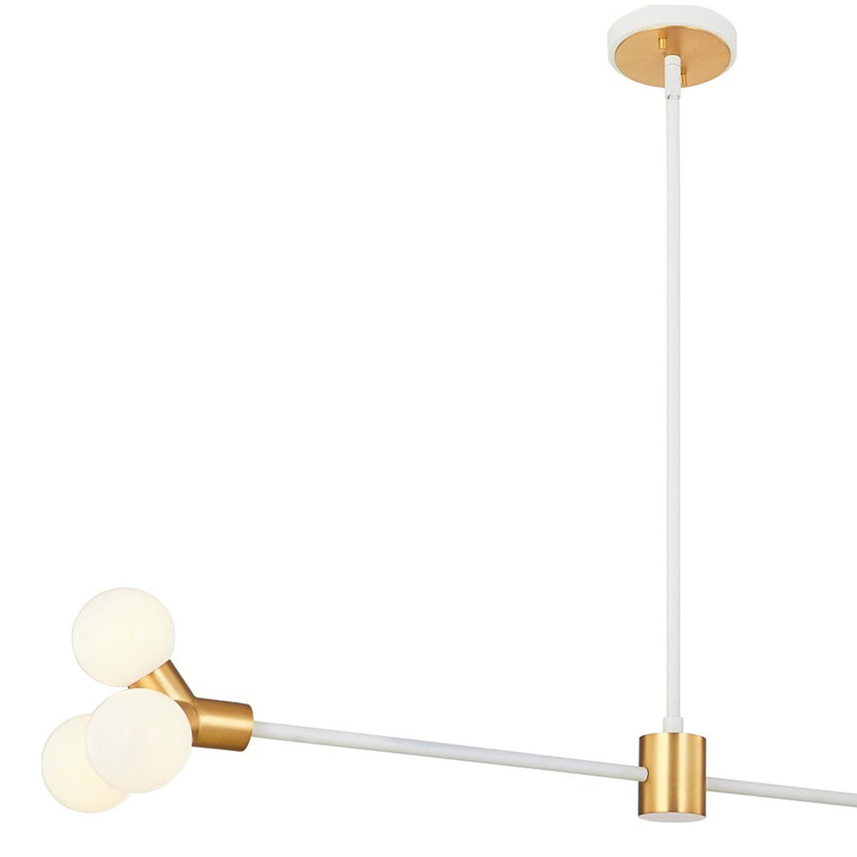 Tres Linear Pendant Light in Detail.