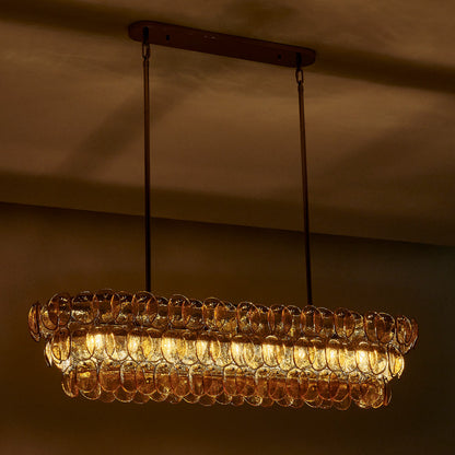 Uroko Linear Pendant Light in Detail.