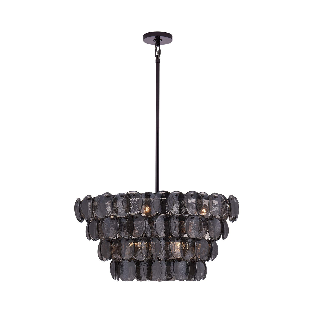 Uroko Pendant Light in Black Nickel (8-Light).