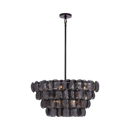 Uroko Pendant Light in Black Nickel (8-Light).