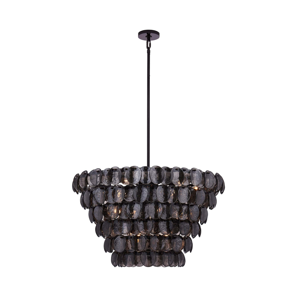 Uroko Pendant Light in Black Nickel (14-Light).