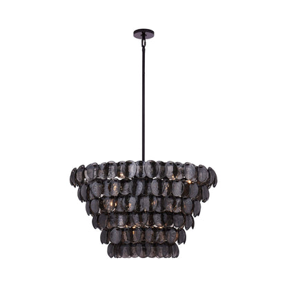 Uroko Pendant Light in Black Nickel (14-Light).