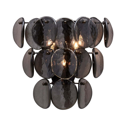 Uroko Wall Light in Black Nickel.