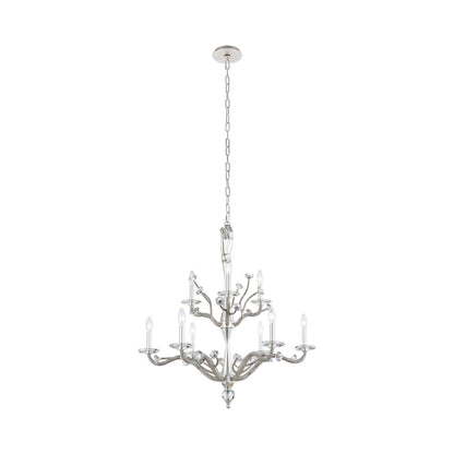 Venus Tiered Chandelier in Pewter.