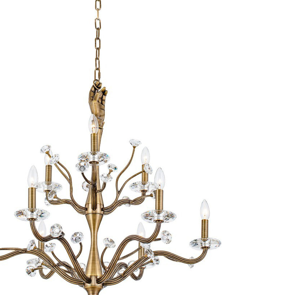 Venus Tiered Chandelier in Detail.