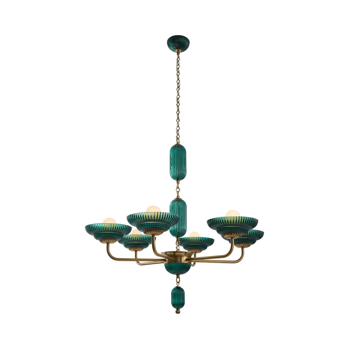 Verde Chandelier in Green.