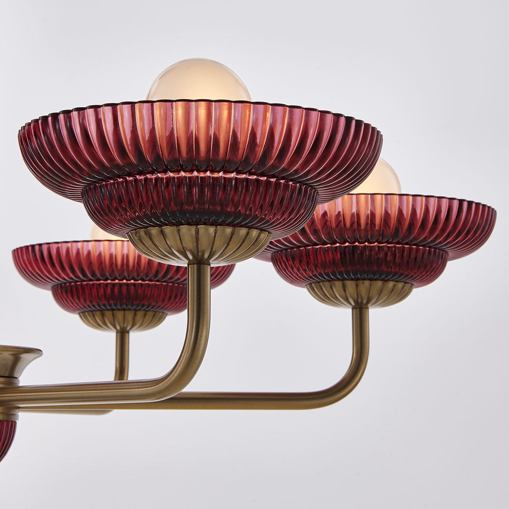 Verde Chandelier in Detail.