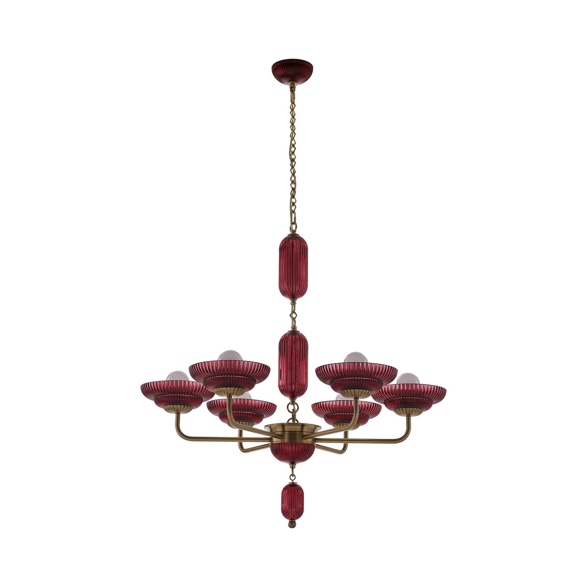 Verde Chandelier in Detail.