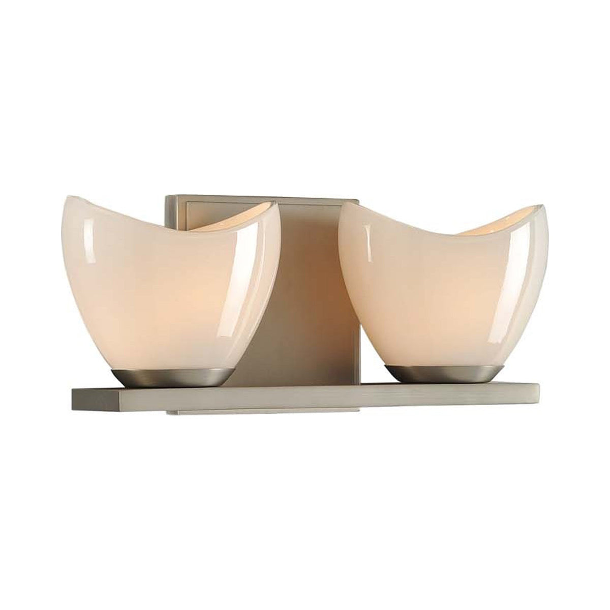 Vero Bath Vanity Light in Satin Nickel (2-Light).