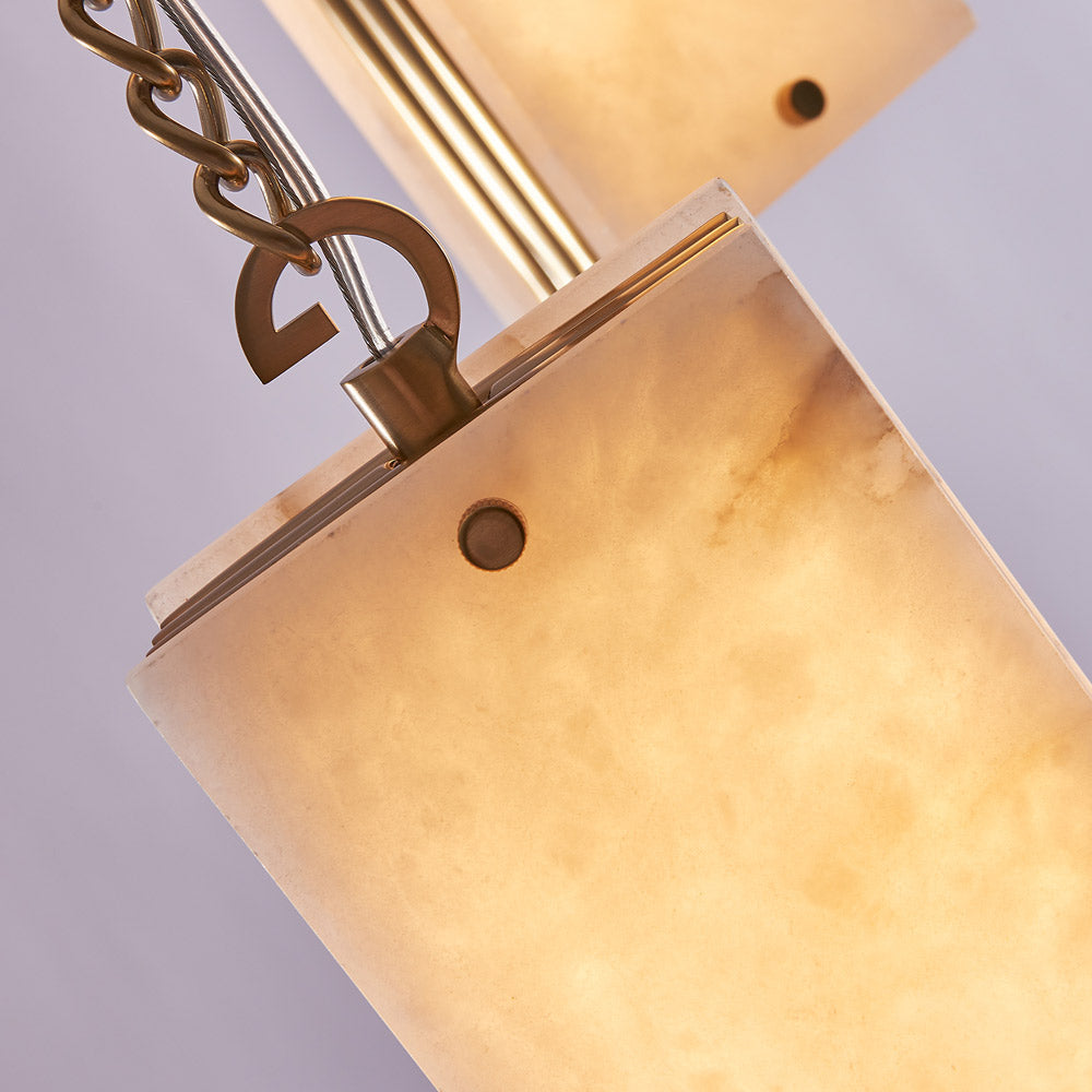 Vertical LED Multi Light Pendant Light in Detail.