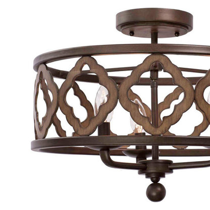 Whittaker Semi Flush Mount Ceiling Light in Detail.