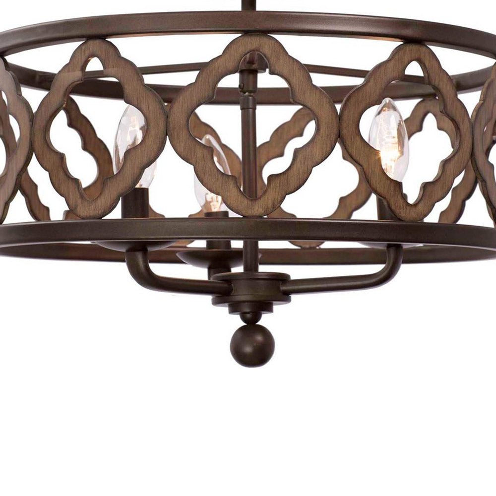 Whittaker Semi Flush Mount Ceiling Light in Detail.