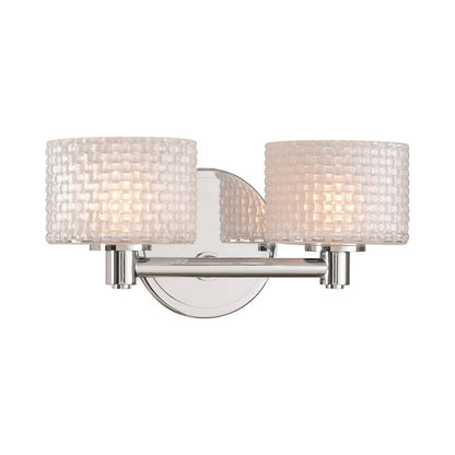 Willow Bath Vanity Light in Polished Chrome (2-Light).