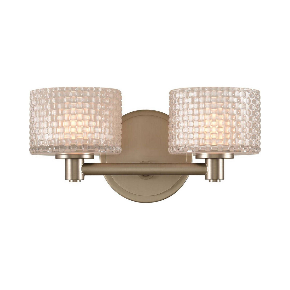 Willow Bath Vanity Light in Satin Nickel (2-Light).