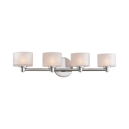 Willow Bath Vanity Light in Polished Chrome (4-Light).