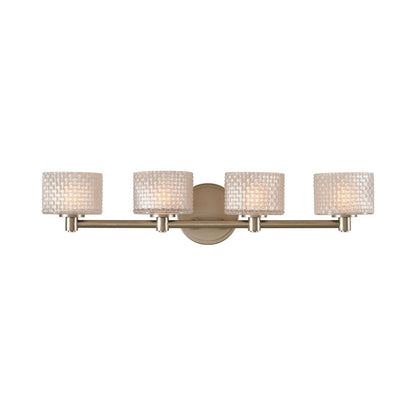 Willow Bath Vanity Light in Satin Nickel (4-Light).