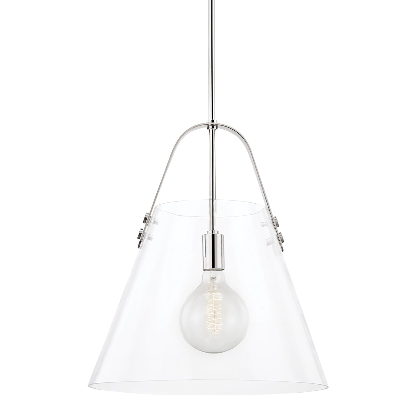 Karin Pendant Light in Polished Nickel (X-Large).