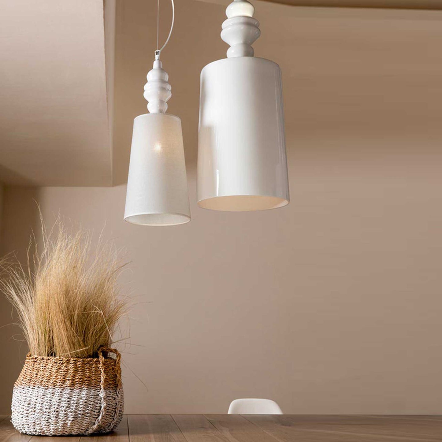 Ali' E Baba LED Pendant Light in dining room.