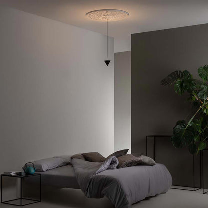 Moonbloom LED Pendant Light in bedroom.