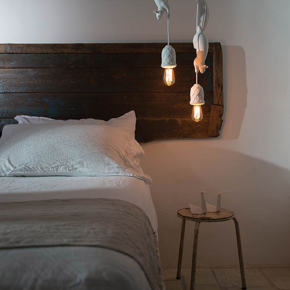 Sherwood LED Pendant Light in bedroom.