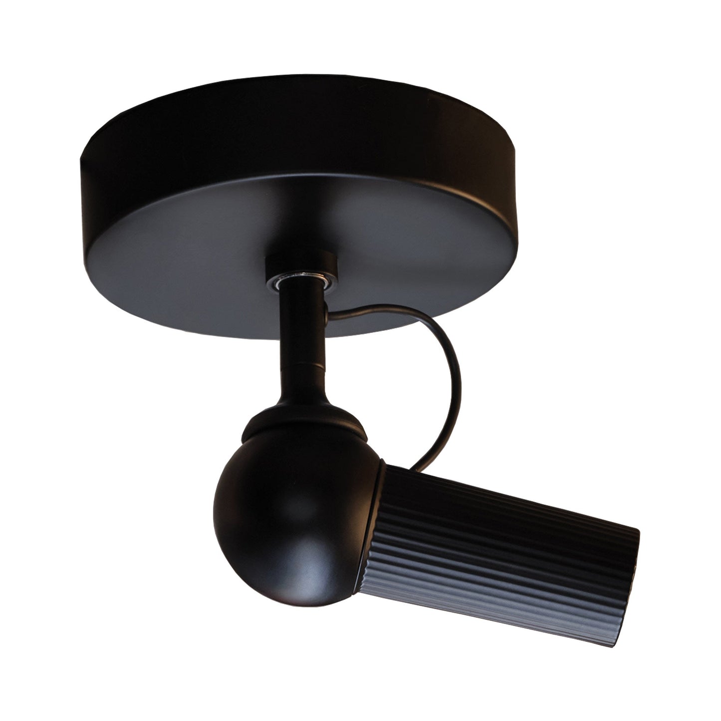 Bird LED Semi Flush Mount Ceiling Light in Black.