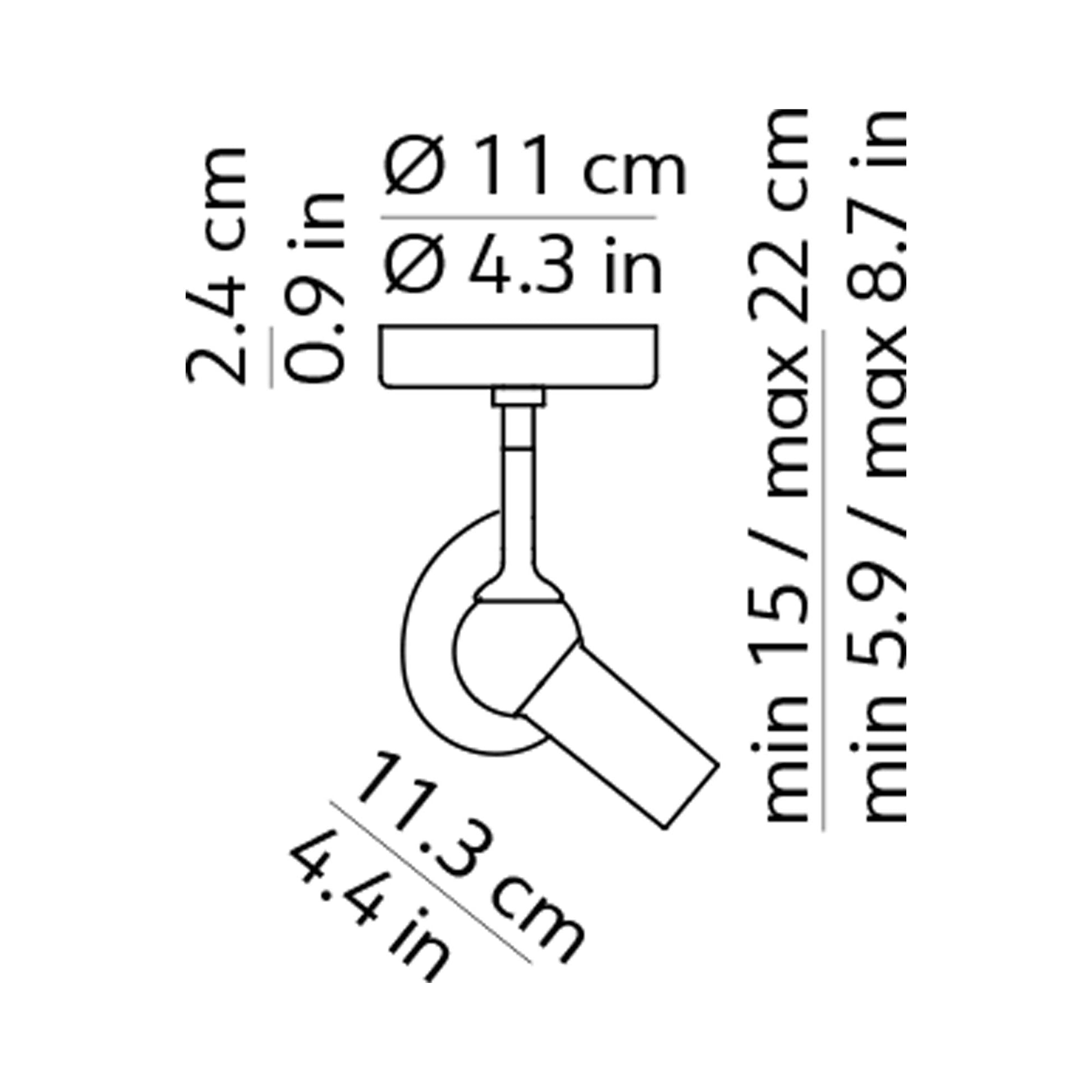 Bird LED Semi Flush Mount Ceiling Light - line drawing.