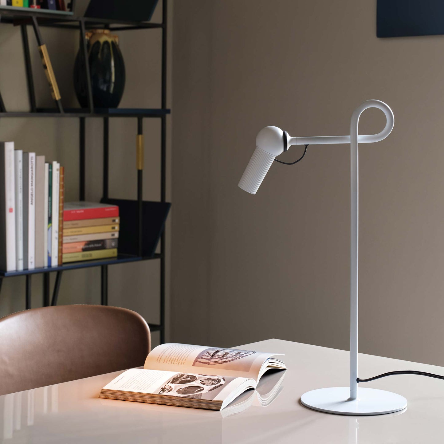 Bird LED Table Lamp in office.