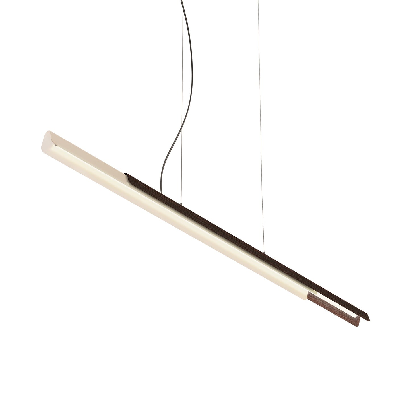 Dala LED Pendant Light in Sand/Wood.