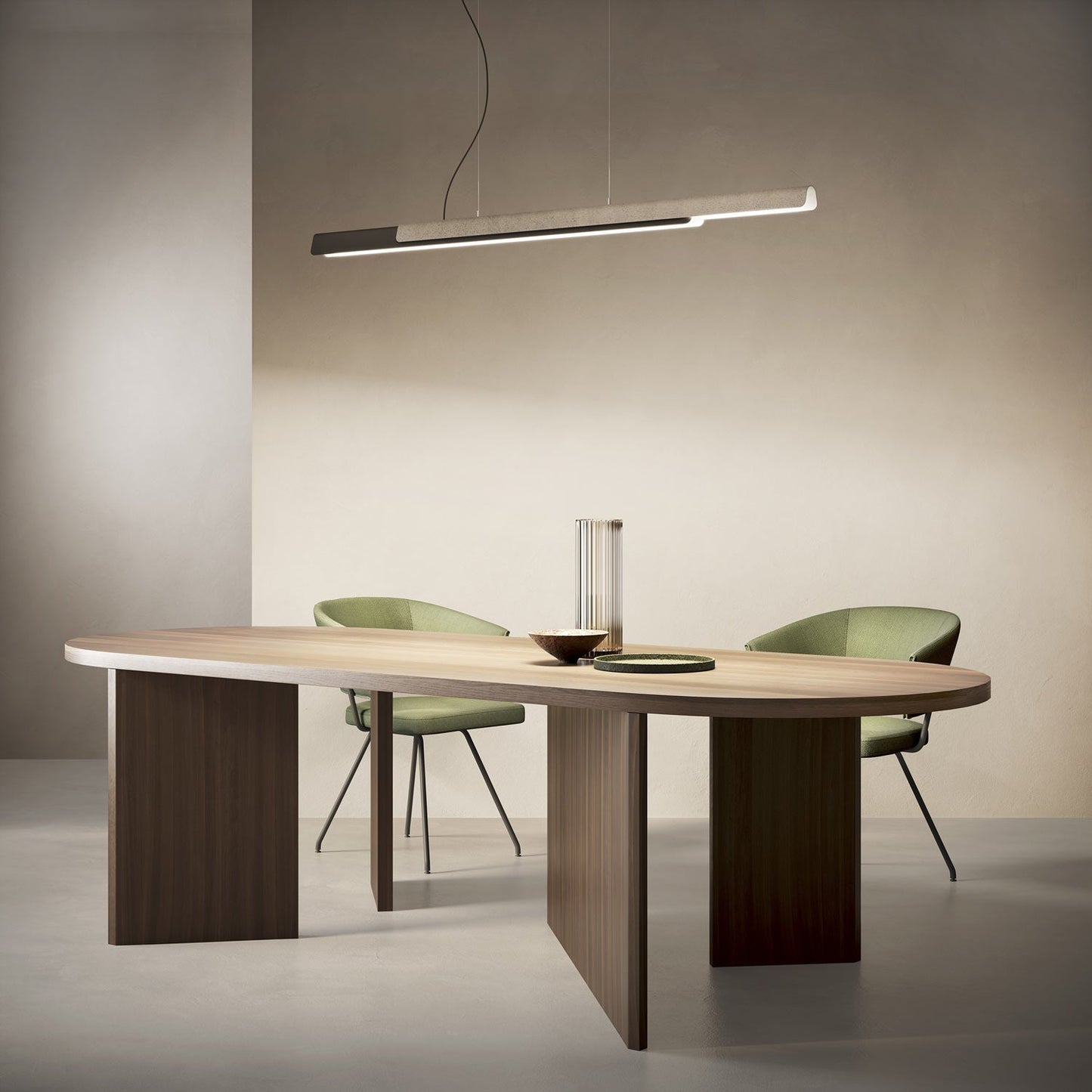 Dala LED Pendant Light in dining room.