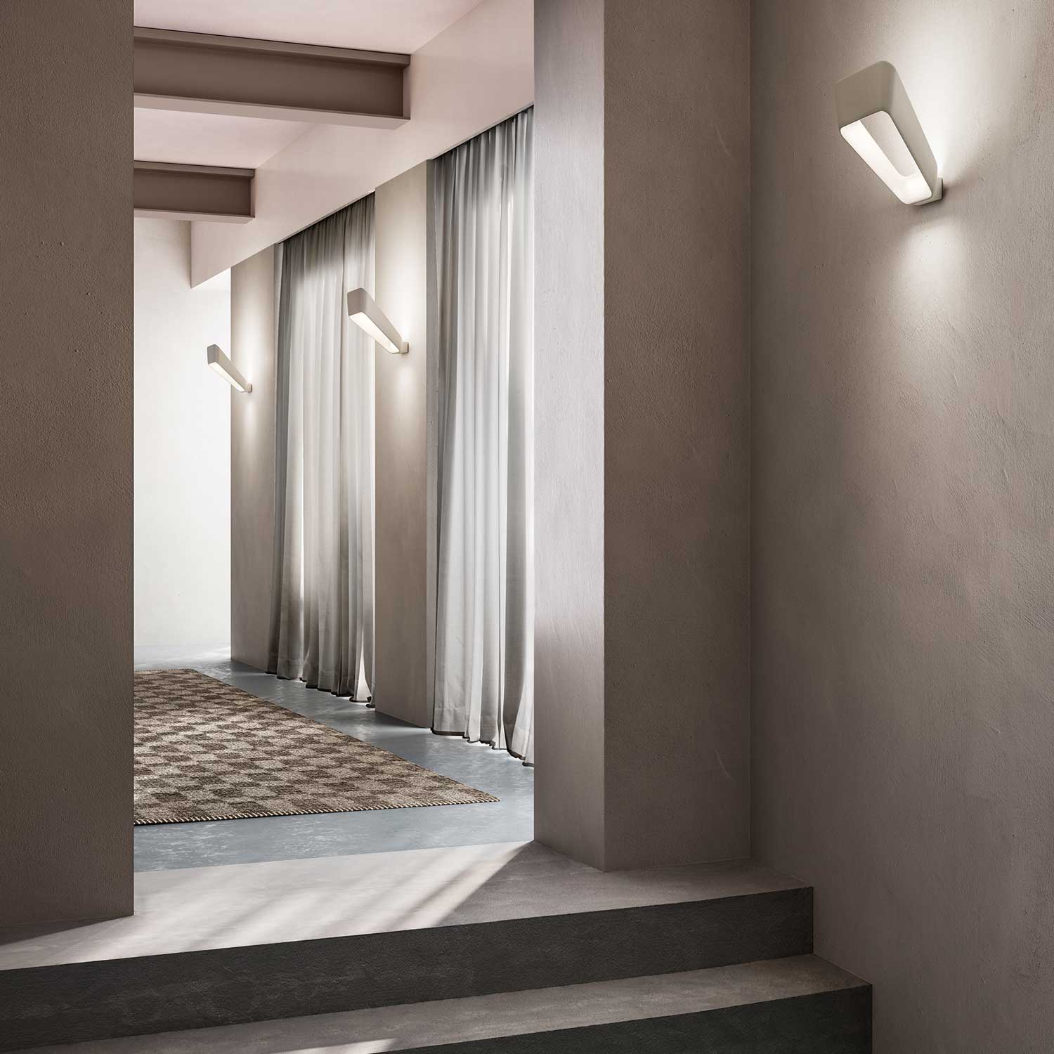 Frame Wall Light in hallway.