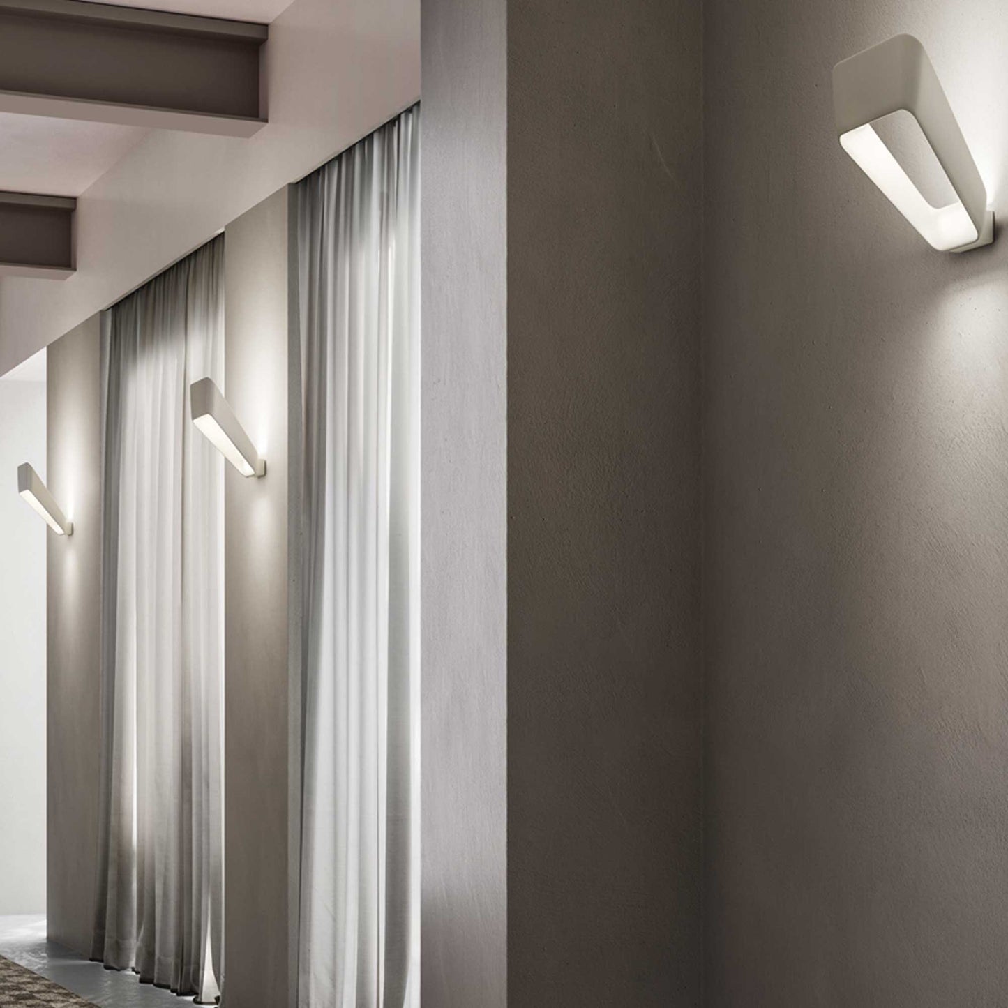 Frame Wall Light in hallway.