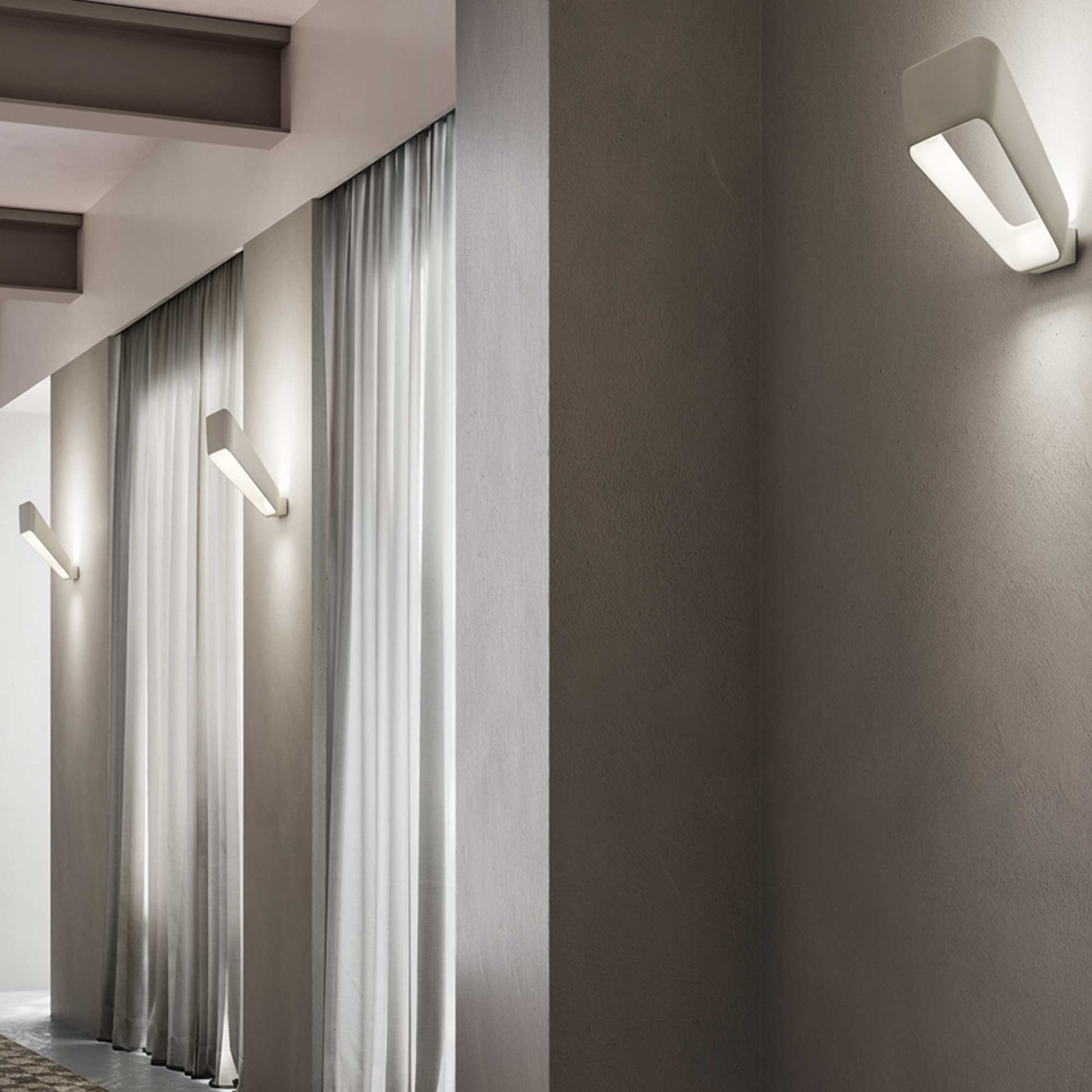 Frame Wall Light in hallway.