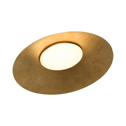 Kate LED Flush Mount Ceiling Light in Golden Leaf.